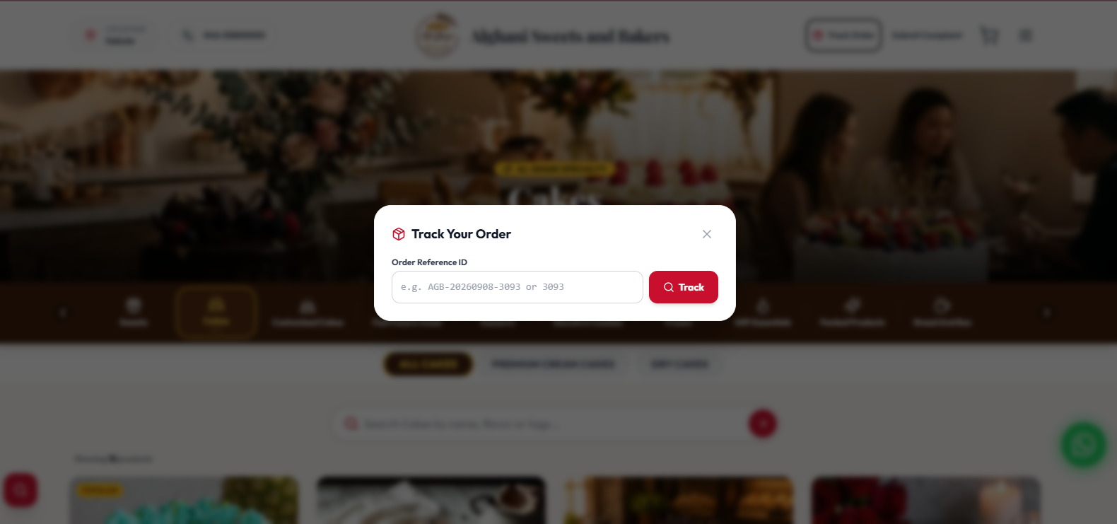 Alghani Bakers — سیستم و وبسایت